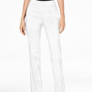 JM COLLECTION Womens White Formal Bootcut Flare